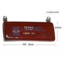 Odpor 100W 330R K±10% TR648 -TESLA-